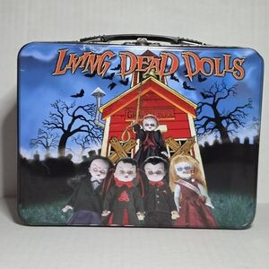 Living Dead Dolls Lunch Box "Grave School" 2002 Mezco Toyz Y2K Vintage EUC